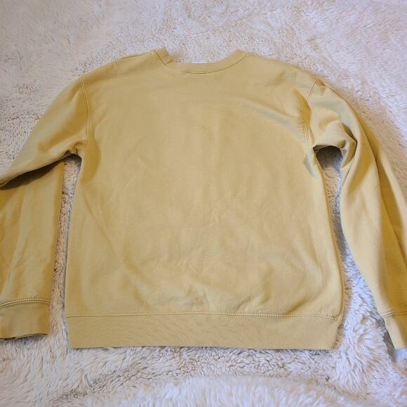 Disney Winnie The Pooh Yellow crewneck sweatshirt size large - Picture 4 of 4
